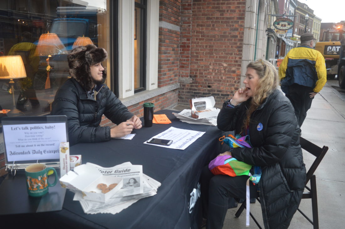 Saranac Lakers talk politics as they head to the polls Tuesday morning